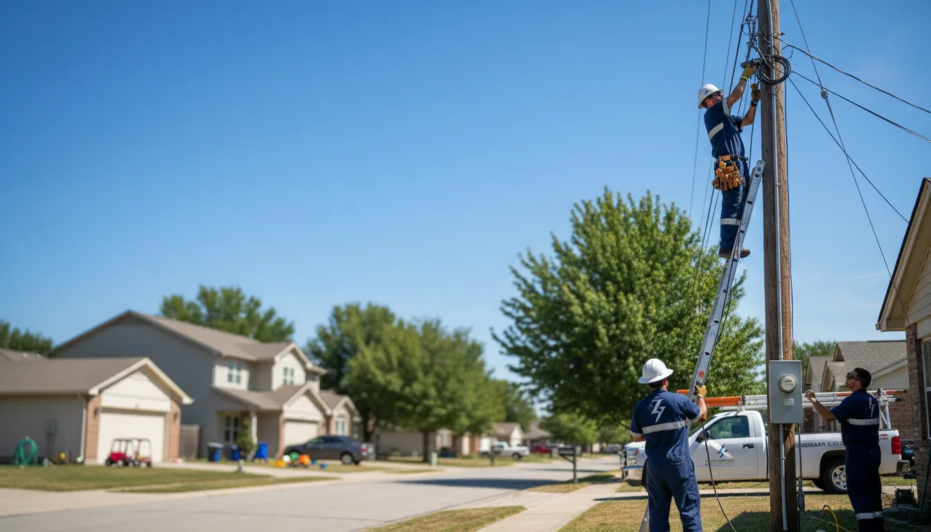Residential electrician providing installation services in Friendsville, PA